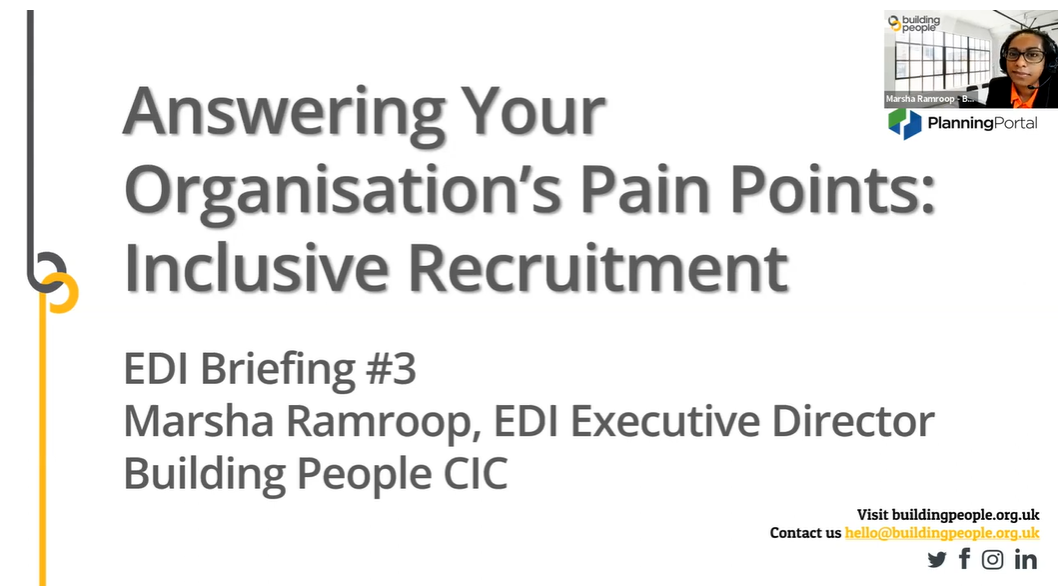 Answering Your Organisational Pain Points 3: Inclusive Recruitment - Taster