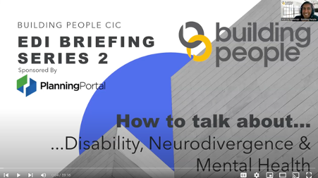 EDI Briefing Series 2: How to Talk about... Disability, Neurodivergence and Mental Health